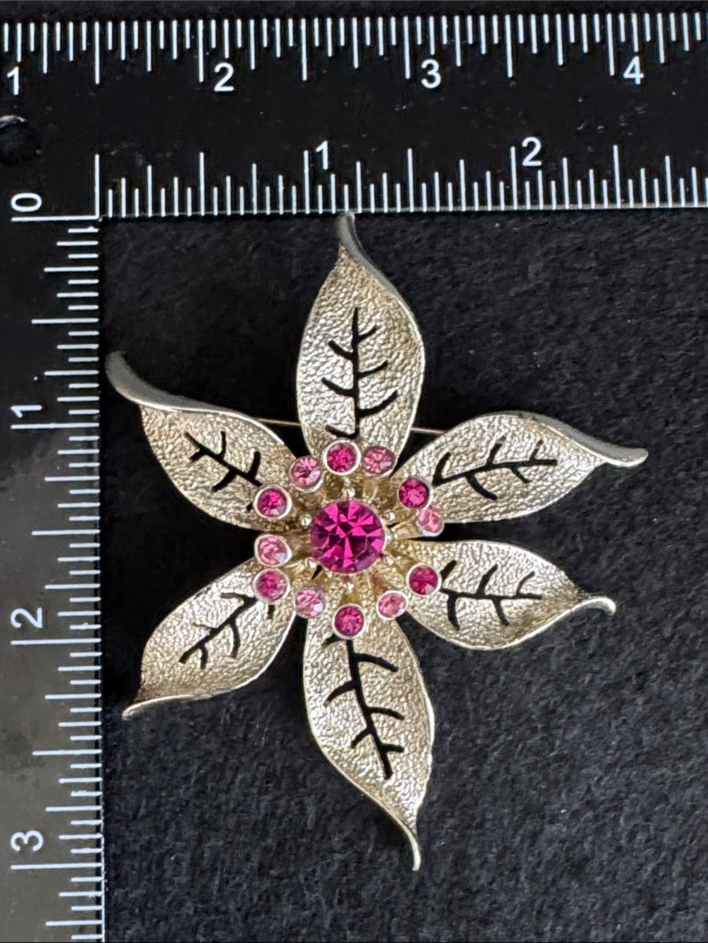 VTG Sarah Coventry 1967 "Fashion Flower" brooch - Picture 4 of 5